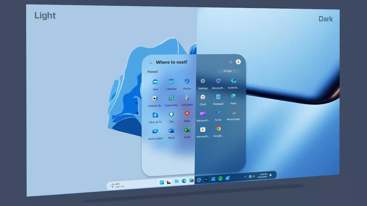 图片[1]-全新 Windows 11 任务栏和开始菜单的外观！超级美观大方-Alex